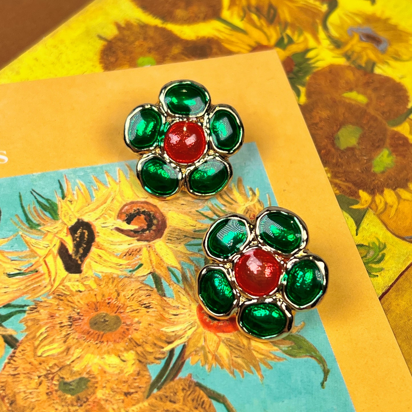 Vintage Floral Earrings