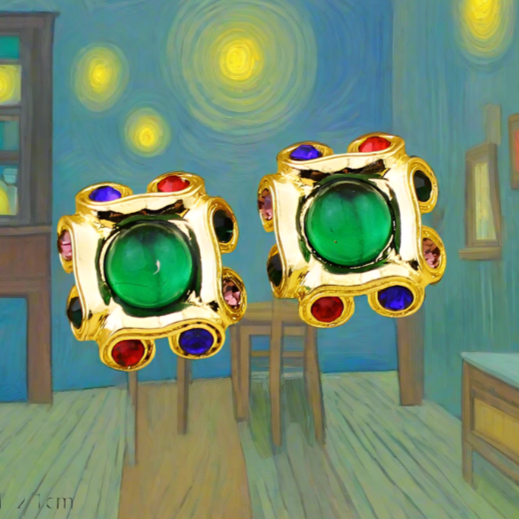 Opulent Gem Earrings